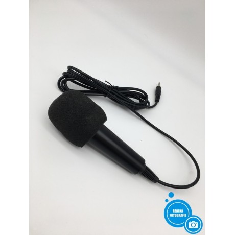 Mini mikrofon s potlačením šumu, černá