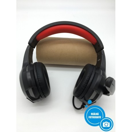 Herní sluchátka s mikrofonem Trust GXT 307, černo-červená