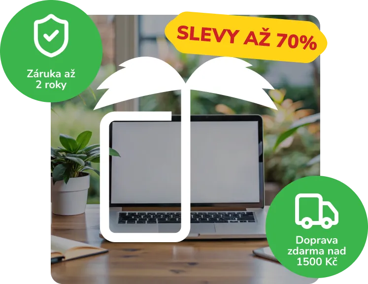 Notebook se zárukou až 2 roky, slevami až 70 % a dopravou zdarma